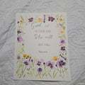 Psalm 46:5 Floral watercolor print