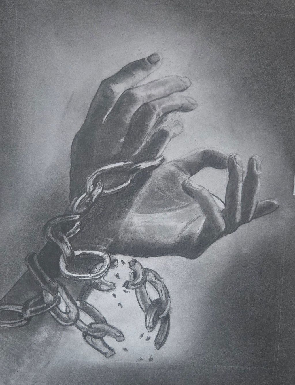 Breaking free from the Grips of Anxiety (Print) 11x17 inches