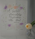 Sweet Friendship watercolor Original