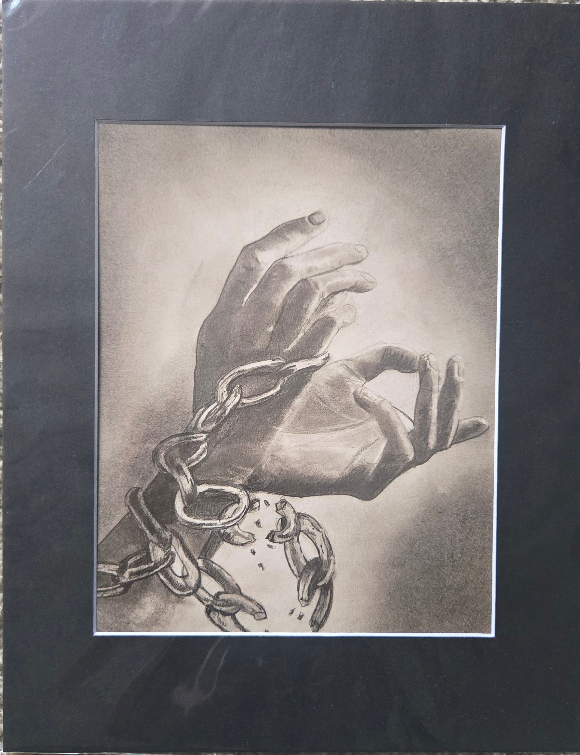 Breaking the Grips of Anxiety print w/ 11x14 Photo Mat