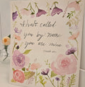 Isaiah 43:1 watercolor original  art