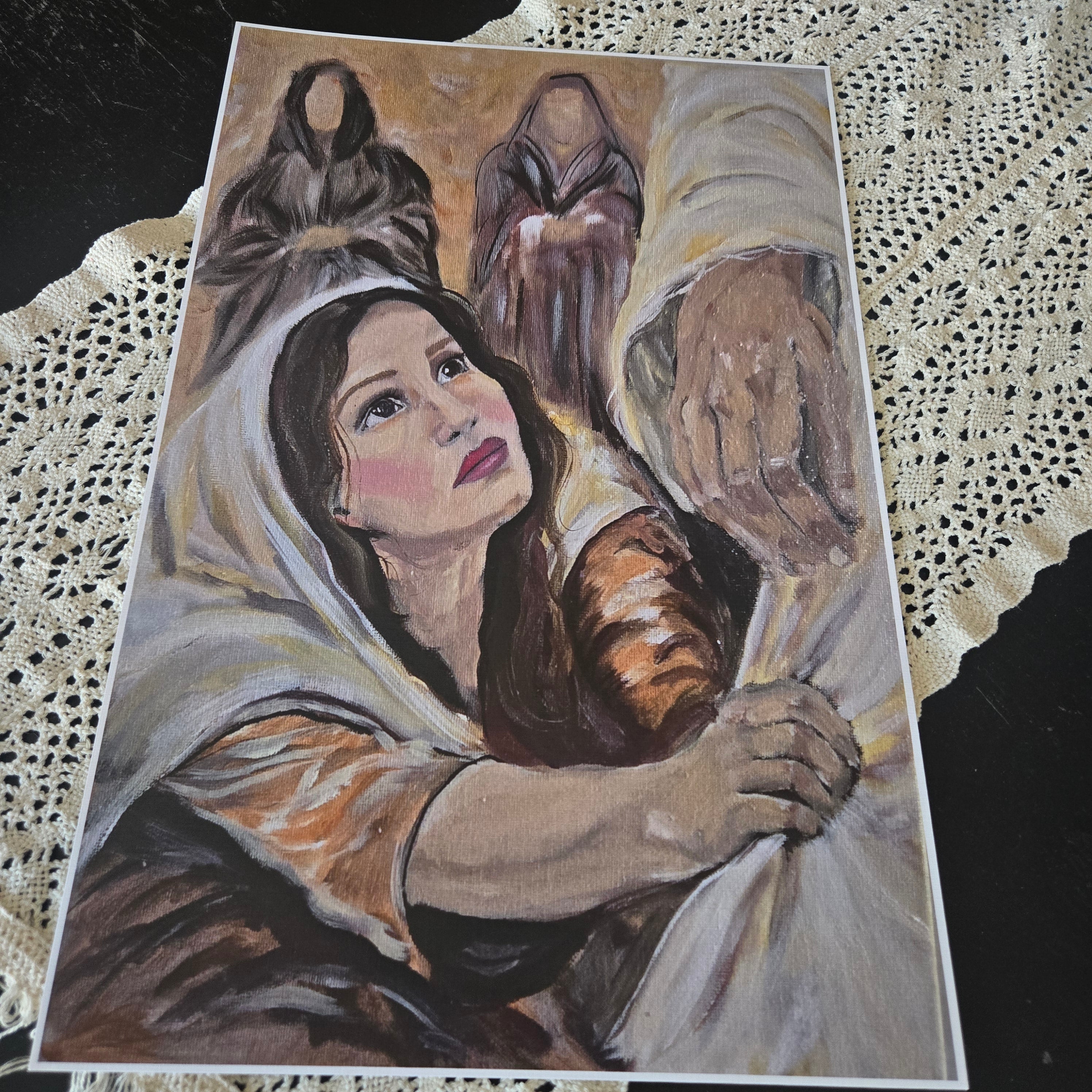 One Touch of His Robe -Print